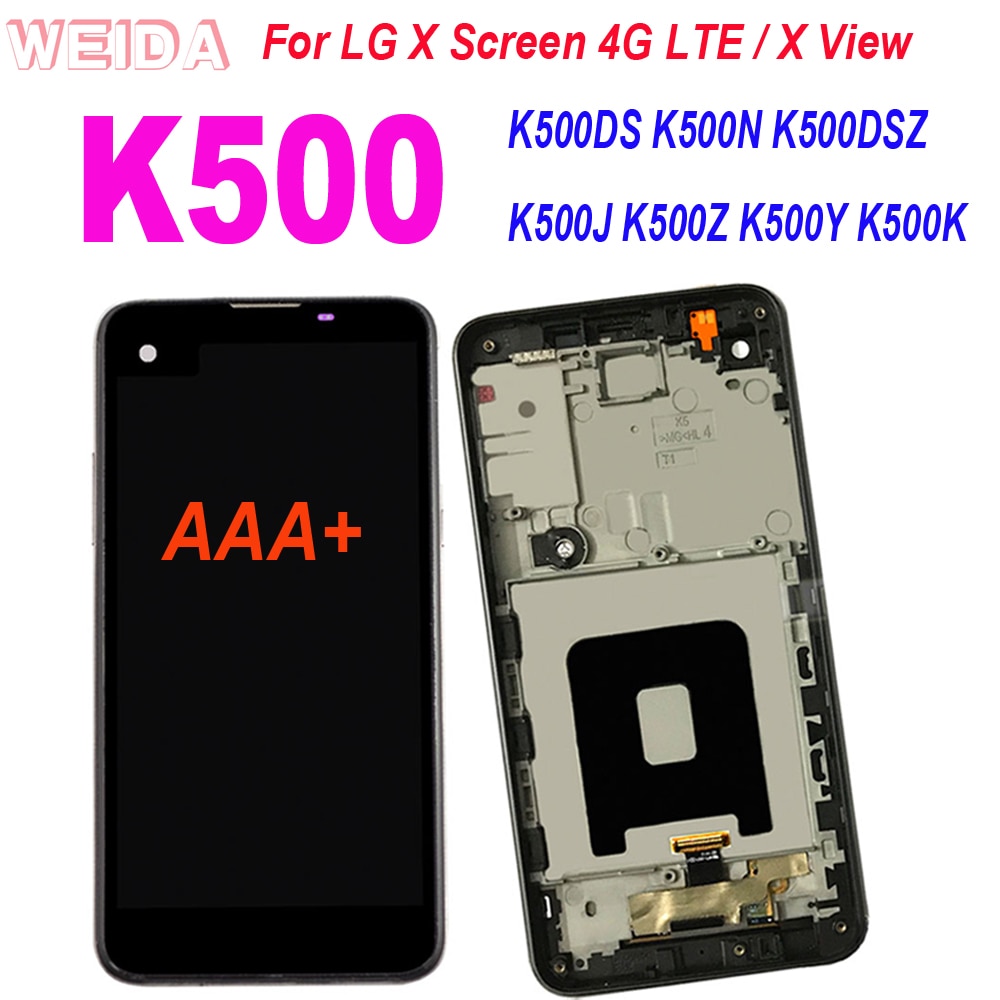 Voor Lg X Screen 4G Lte/X View / K500 Lcd Touch Screen Digitizer Vergadering K500DS K500N k500DSZ K500K K500J K500Z K500Y