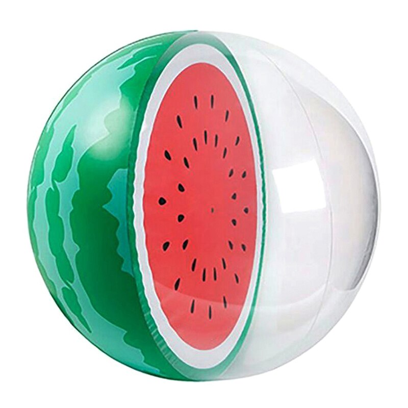 Opblaasbare Ballen Simulatie Watermeloen Rubberen Bal Strand Zwembad Speelgoed Creatieve Zomer Beach Party Benodigdheden Strand Bal Voor Kinderen: green