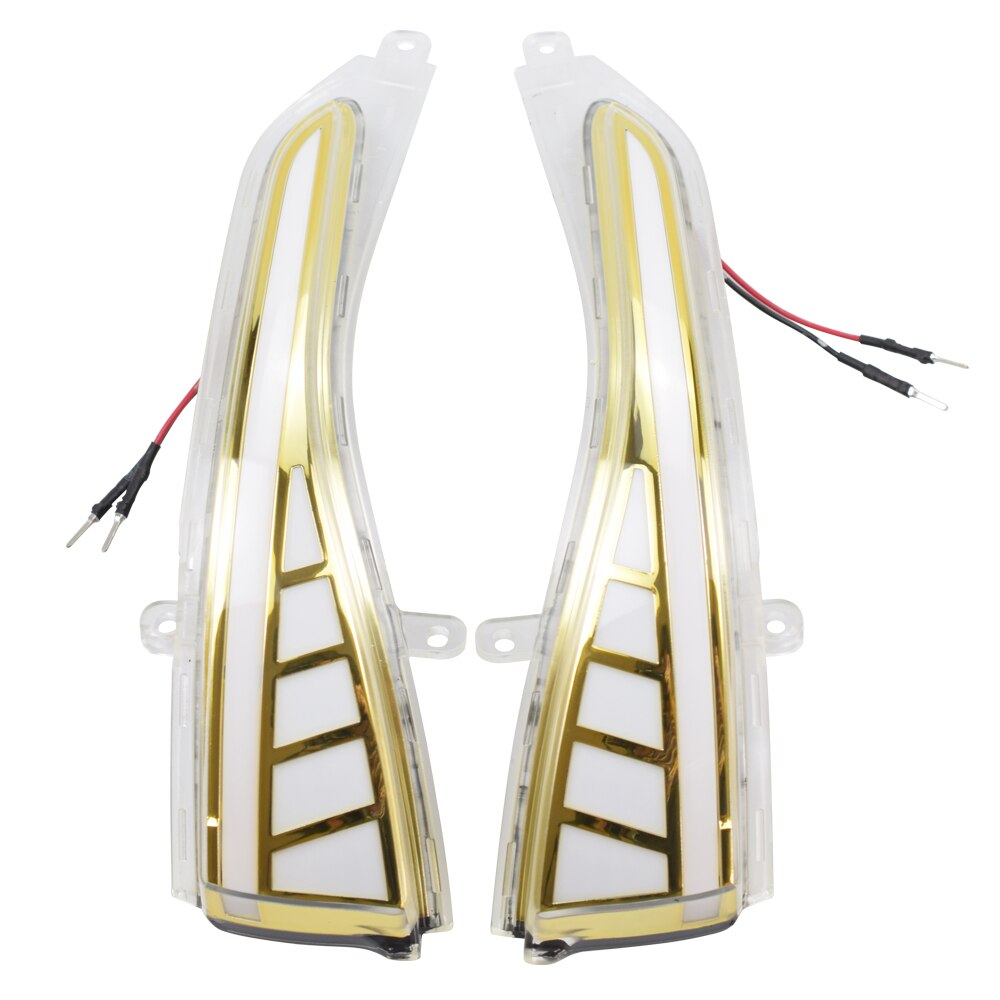 Luz indicadora intermitente centellante Retrovisor lateral para Infiniti Q30 Q50 Q50L Q60 Q70 QX30 QX50 QX60 LED intermitente dinámico: Gold