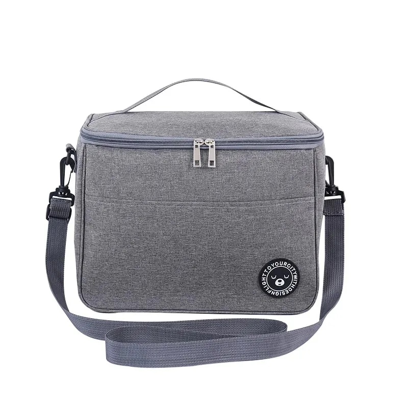 draagbare lunchtas Voedsel thermische doos Waterdichte kantoorkoeler Lunchbox met schouderriem Geïsoleerde tas