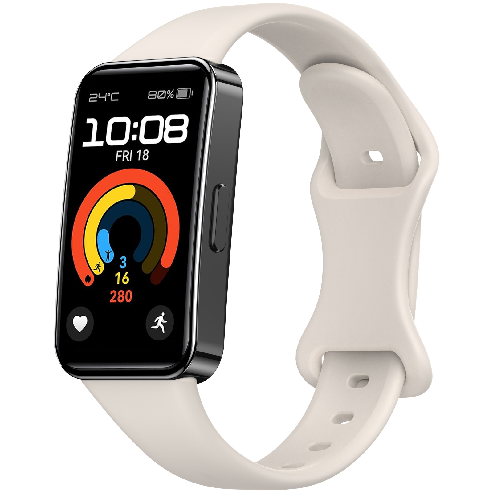 Blød Silikone Rem til Huawei Band 9 8 - Sport Åndbar Urrem Udskiftning Armbånd: Blå lyserød / 12mm