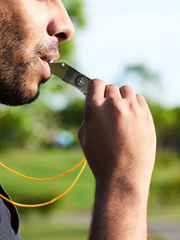 7 In 1 Fluitje Sporten Zoals Grote Sound Whistle Pitloze Fluitje Professionele Voetbal Basketbal Scheidsrechter Fluitje Outdoor Sport