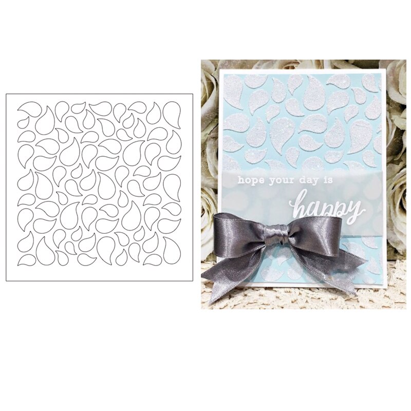6x6 pouces nuage pochoir bords herbeux, rayons rayonnants fond pochoir aérographe peinture Art bricolage décor ferraille réservation Album artisanat: MB0007H1