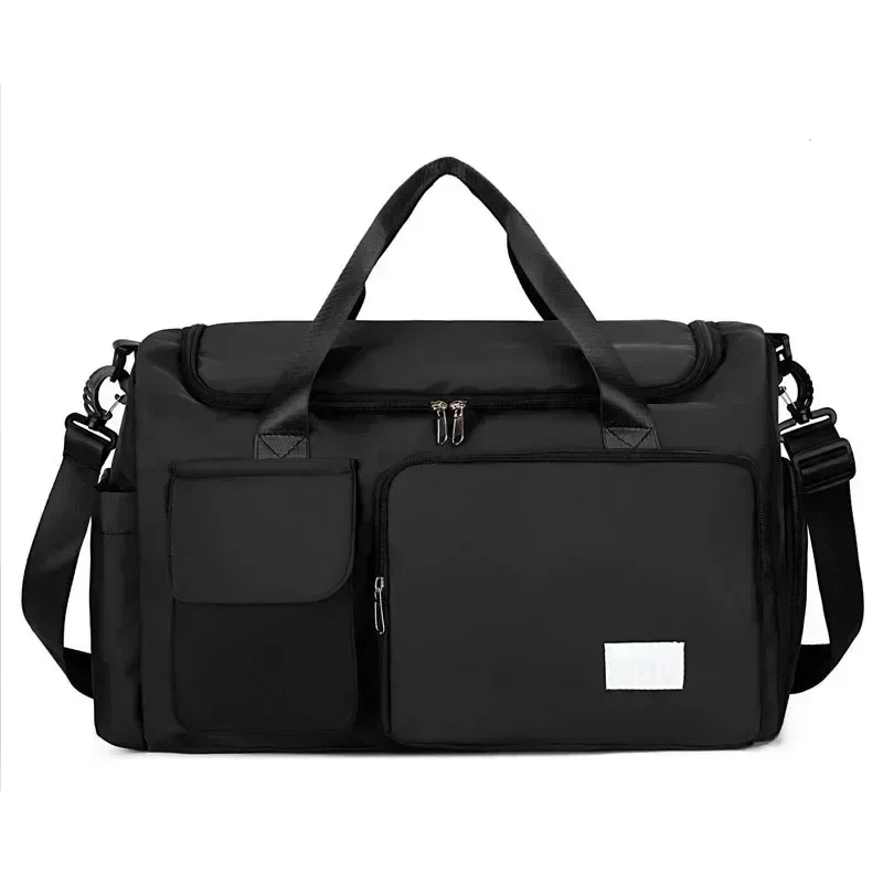 Handbagage reistas Sporttas met grote capaciteit Weekender plunjezakken voor overnachting met schoenenvak Sport-fitnesstassen voor dames: Light Grey
