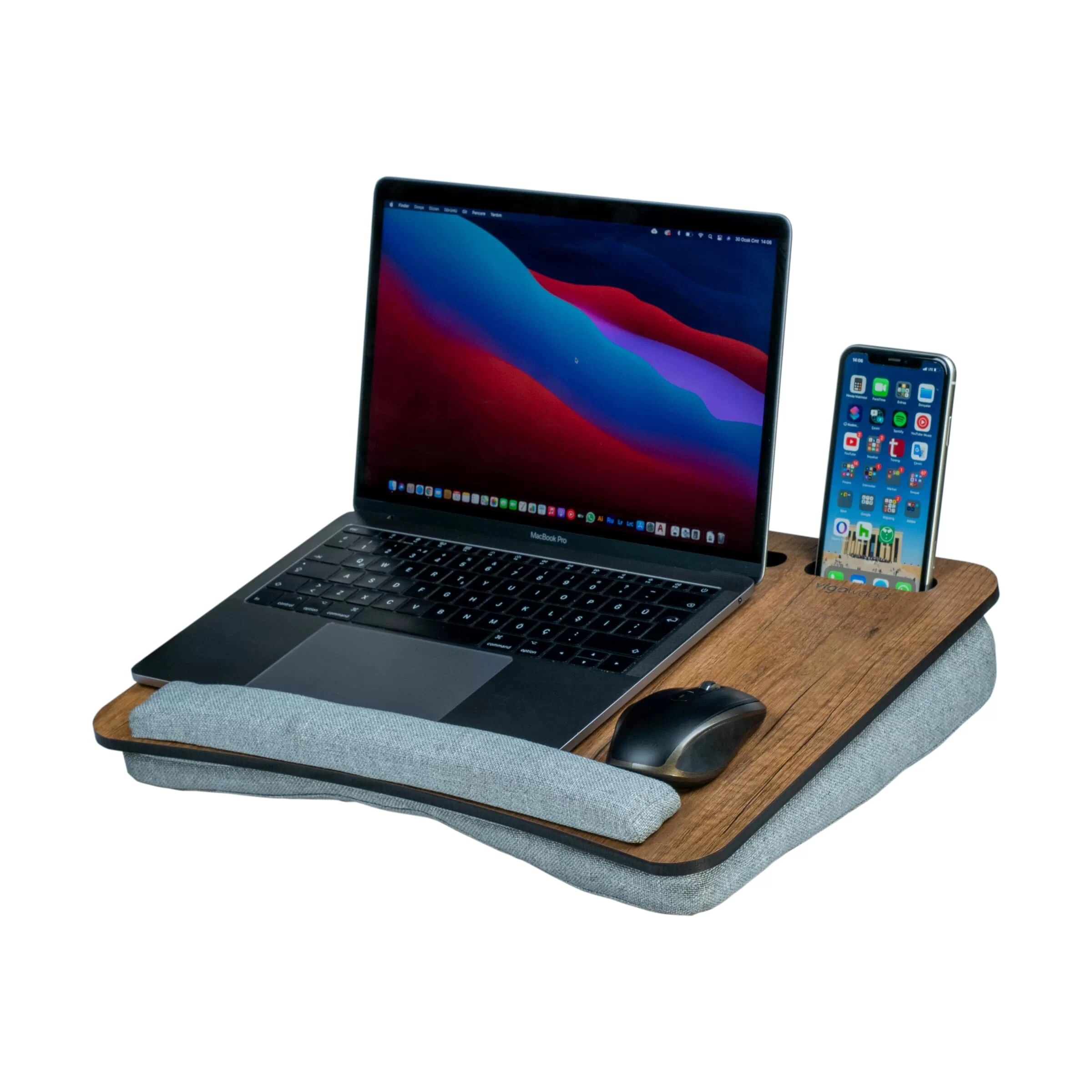 Support de coussin pour ordinateur Portable, moderne, en bois, Lapdesk, PC, tablette, téléphone, dessin, Table de lecture