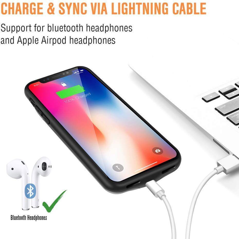 Charger Case For Iphone 6 6s 7 8 Plus 4000mah Power Bank Cover Case For Iphone Xs Max Xr External Battery Pack Case