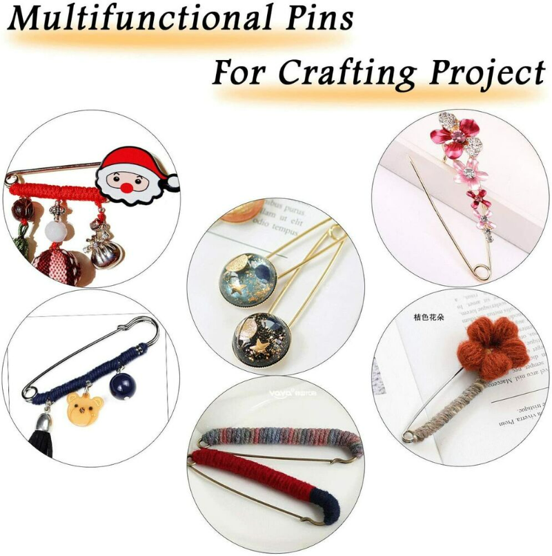 1/5/10 sztuk 10cm agrafka s spinacz robić papieru DIY narzędzie robić szycia złoty srebrny czarny brąz metalowe igły duże agrafka broszka akcesoria