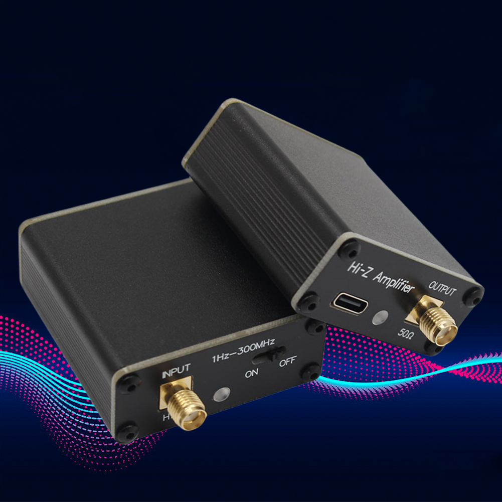 Hochimpedanzverstärker-Donut-Antenne, 1 Hz–300 MHz, Donut-Kurzwellenantenne, 5 V, 600 mA, für HackRF One, eingebauter 600-mAh-Akku