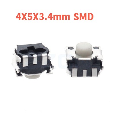 Micro-interrupteur à bouton-poussoir tactile, SMD 2, 4 broches, 3x4mm, 3x6mm, 4x4mm, 3x4x2.5, 3x6x4.3, 3x6x2.5, 10 pièces * 6*3.5 4*4*0.8 4*4*3.0 MM: YELLOW