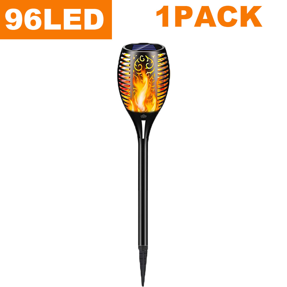 Solarleuchten, flackernde Flammen, Taschenlampen, wasserdicht, für den Außenbereich, Landschaftsdekoration, Lichter für Hof, Garten, Weg, Auffahrt: Kaltes Weiß