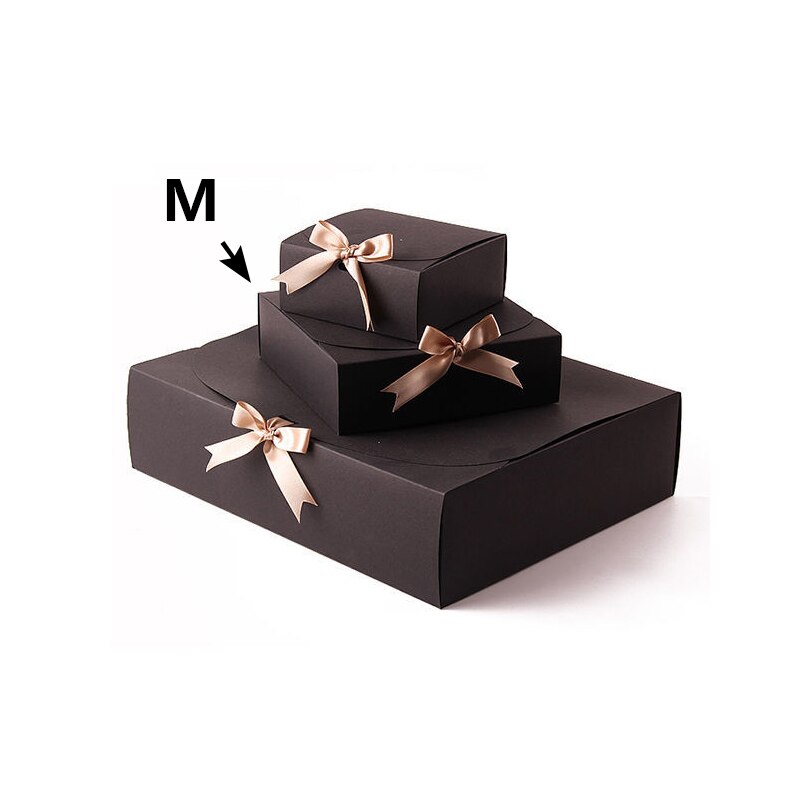 White/Black/Red/Yellow Box Event & Party Supplies Packaging Wedding Birthday Handmade Candy Chocolate Box: B-Medium box