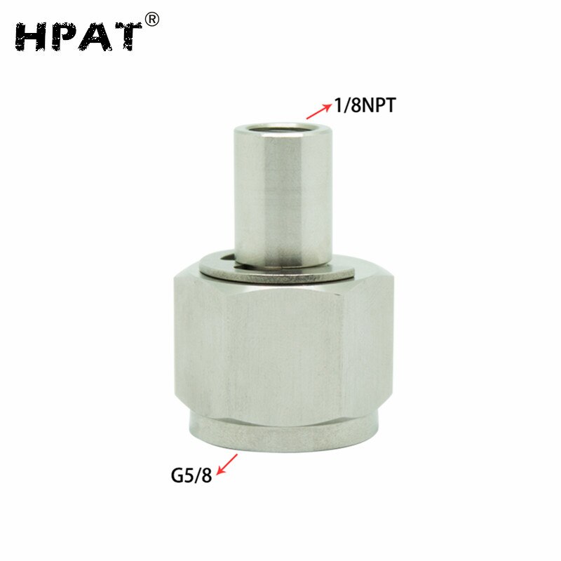 HPAT 2pcs/lot Soda Adapter with Quick Disconnect 1/8NPT Thread for Connecting Big Co2 Tank Cylinder: G0.625