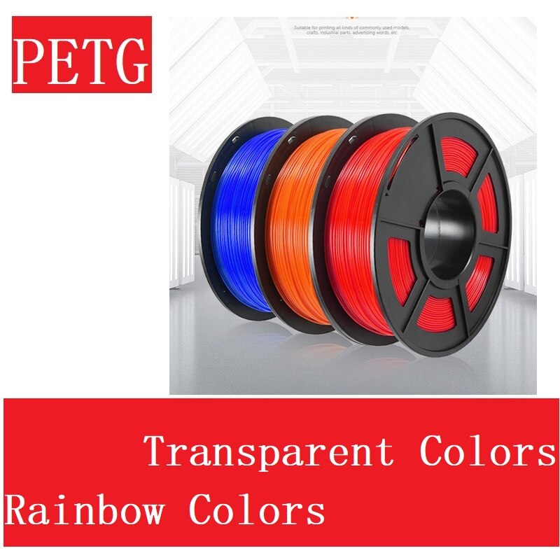 Sublimation PETG Filament 1kg Rainbow 1.75mm Plastic Resin 3d Printer Original Products Printing Material DIY