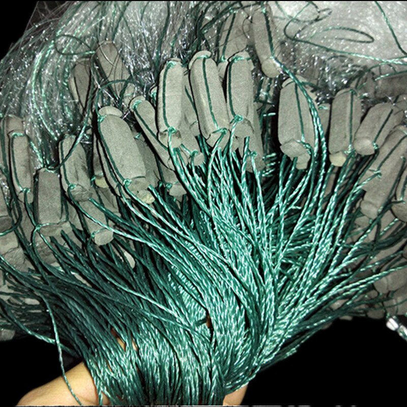 Profondeur 2m * L90M 3 couches 2 cm-7 cm filet d'évier filet maillant piège à poisson filet de pêche collant