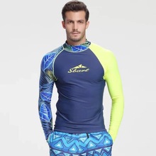 Sbart heren rashguard shirt heren lange mouwen t-shirt zwemkleding wakeboard drijfpak tops uv zwemmen rashguard