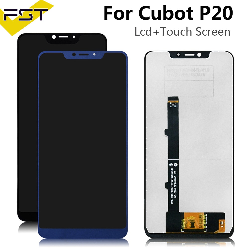 Cubot P20 Screen Replacement - 6.18" IPS LCD Display & Touch Screen Digitizer Assembly