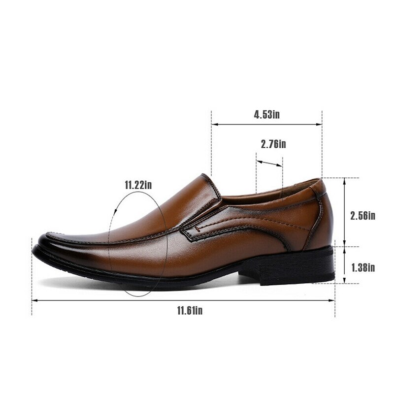 Hommes De luxe décontracté en cuir PU anti-dérapant chaussures hommes offre spéciale bureau formel affaires bout carré chaussures masculines Zapatos De Hombre