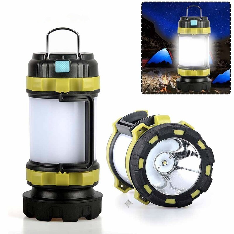 100w led camping lanterne usb genopladelig lommelygte lanterne til vandreture fiskeri inspektionslys arbejdslys nødlys