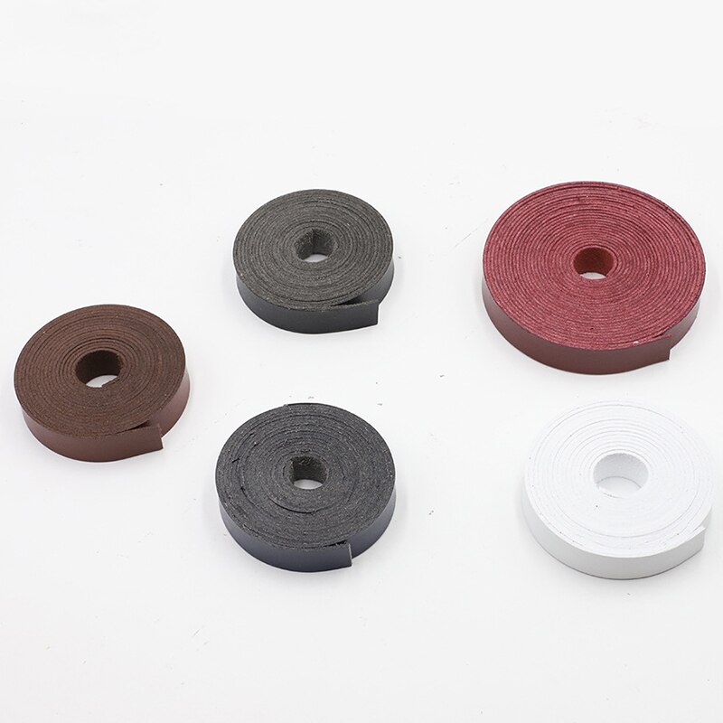 2 Meters Length Black Leather Strip Heavy Webbing Strap Thick Knapsack Belt Clothing Sewing Handmade DIY Material Accessory