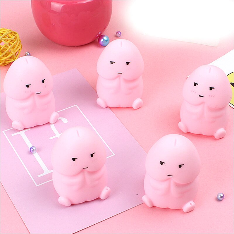 1pcs The Lovely Squeeze Toy Novelty Funny Animal Toys Party Favors Supplies Stress Relief Toy: XiaoDing