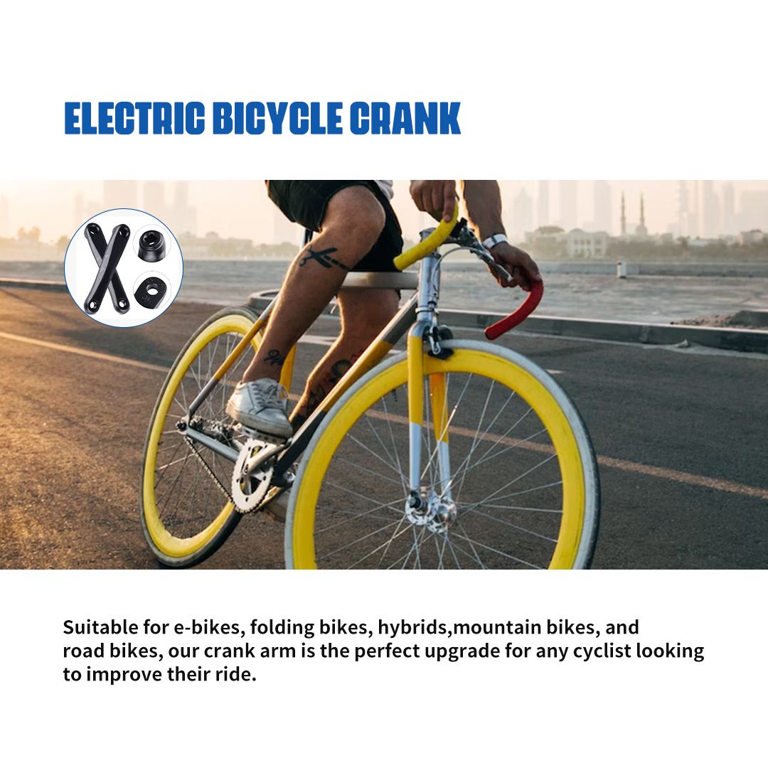 BAFANG-brazos de manivela para bicicleta eléctrica BBS BBSHD, Kit de conversión de Motor de accionamiento medio, 8Fun BBS01 BBS02, piezas esenciales, accesorios para Ebike