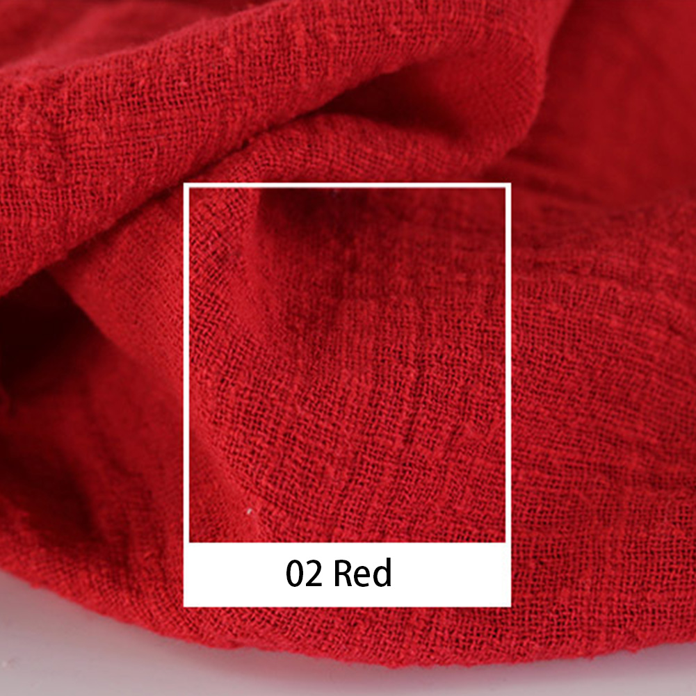 5 Meters Linen Fabric Cotton Organic Material Pure Natural Feel Flax Cambric Eco DIY Soft Clothes Patchwork Fabric Anti-static: Red