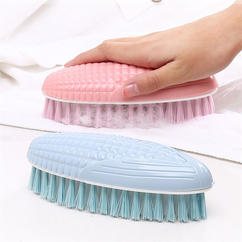 Cepillo de plástico Kawaii con forma de maíz para limpieza de zapatos, cepillo de limpieza para el hogar, cepillos para fregar ropa y ropa