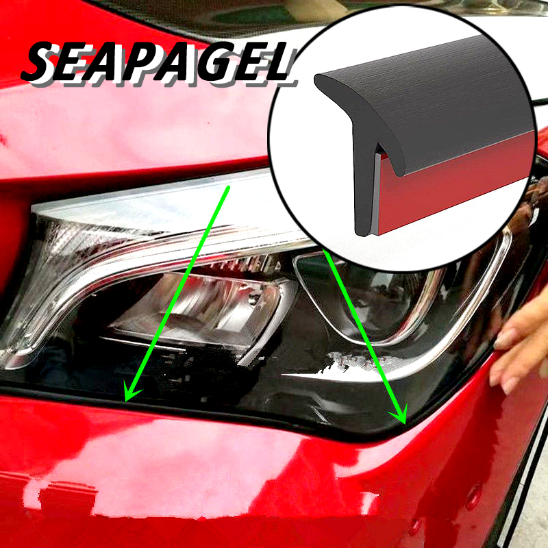 Striscia di tenuta automatica universale Inclinata in gomma a forma di T Resistente alle intemperie Bordo Trim Porta auto Tronco Coperchio Gap Guarnizione Striscia di isolamento acustico