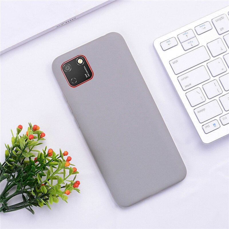 Soft Silicone Case For Huawei Y5p DRA-LX9 Case Silicone Back Cover Y5P Phone Case For Huawei Y5P 5.45 Cover Coque Fundas: 8 Bean Green