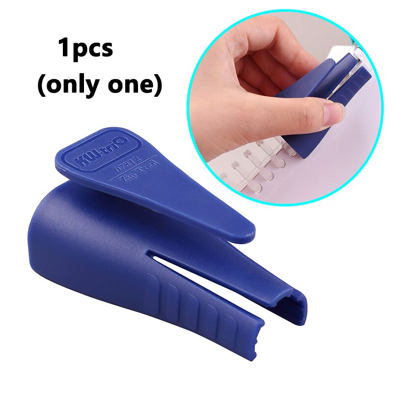 Anillo de encuadernación de plástico de hojas sueltas, anillos en espiral de resorte para 30 agujeros, A4, A5, A6, papel, cuaderno, papelería, suministros de oficina, 10 piezas, 30 agujeros: tool 1pcs