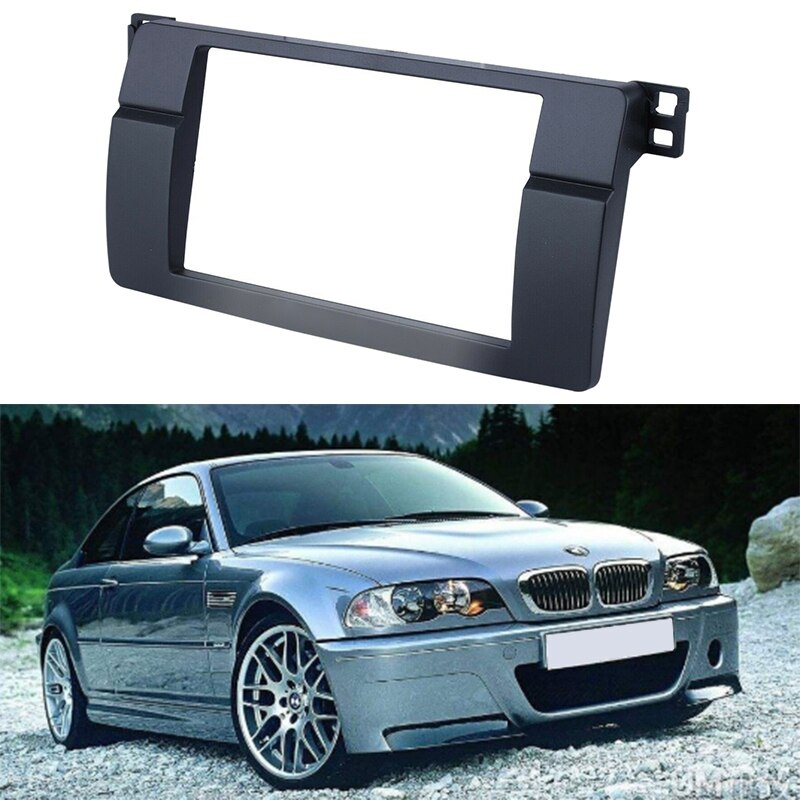 Til bmw 3- series  e46 1998-2005 2 din o panel modifikationspanel dvd navigationspanel ramme bil fascias stereo radio rude