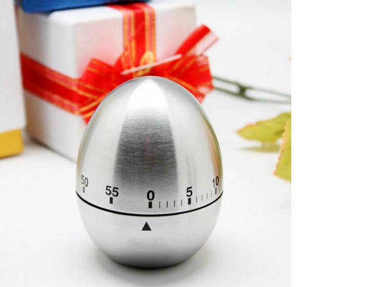 Cooking Kitchen Mechanical Timer Alarm 60 Minutes Stainless Steel Kitchen Cooking Tools Kitchen Egg Timer Egg Reminder