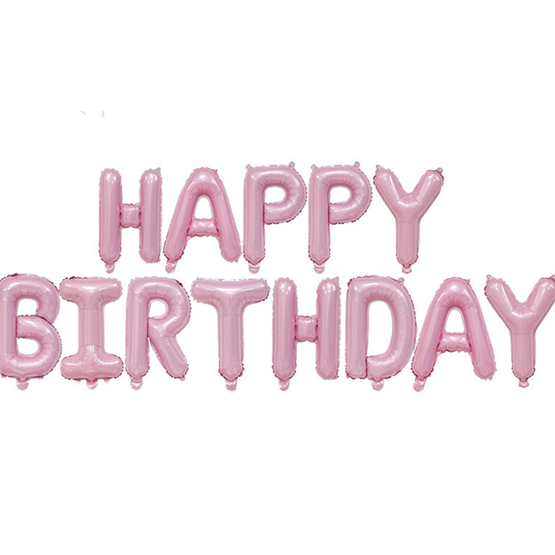 13Pcs/Set Happy Birthday Decoration Balloons Rose Gold Letter Foil Ballons Birthday Party Decorations Globos Balony Anniversaire