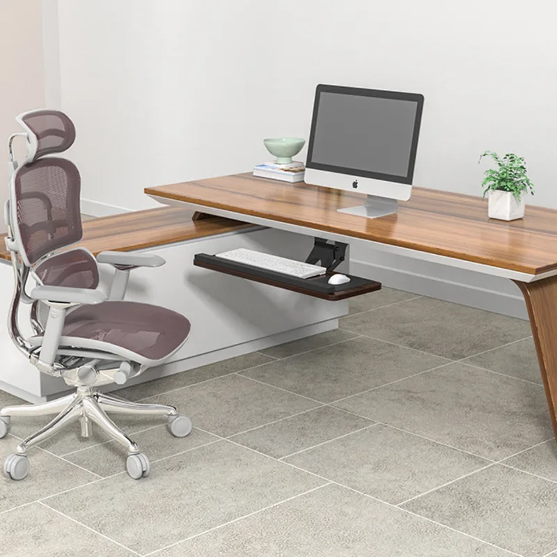 Keyboard Stand Desktop Computer Tray with Mouse Rotating Bracket Extended Drawer with Slide Rail Adjustable Keyboard Tray