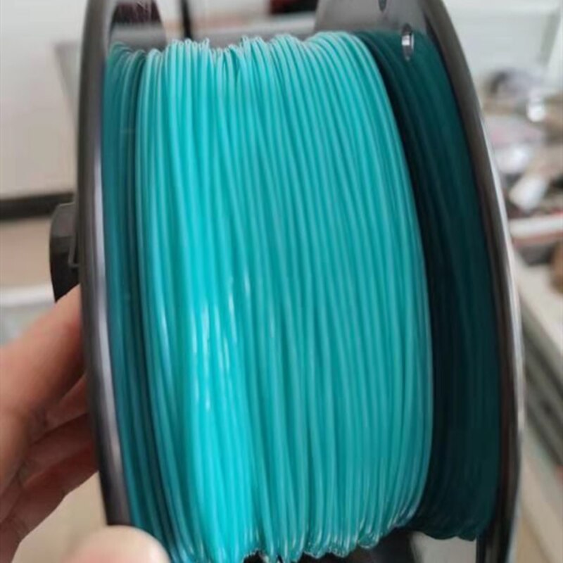 Filamento de TPU para impresora 3d, Material de impresión Flexible, suave, de plástico de goma elástica 95A, 1kg, 1,75mm, el más vendido: Turquoise blue