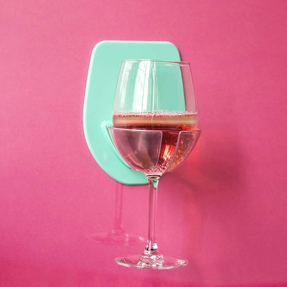 Watt Plastic Wijnglas Houder Voor De Bad Douche Rode Wijn Glas Zijdeachtige Sterke Wijnglas Opbergrek Keuken Rek opknoping