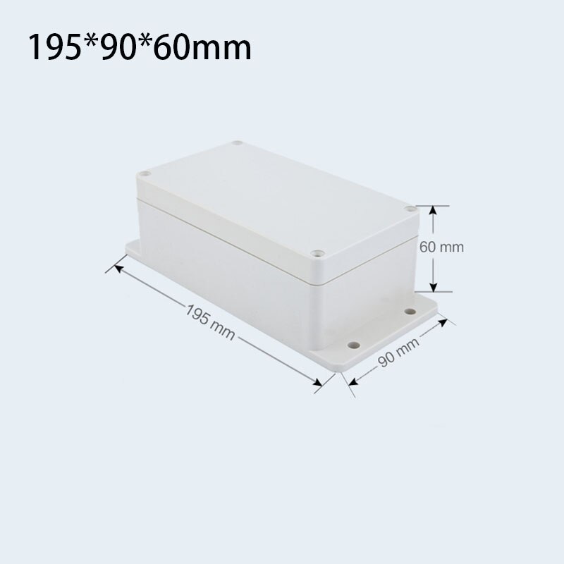 195*90*60mm Abs Plastic Waterproof Case Transformer Case Enclosure Boxes Project Box Power Meter Case Electronic Switch: Default Title