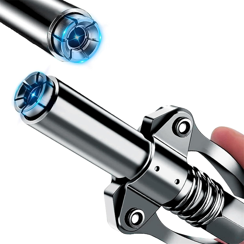 NPTI/8 10000PSI coupleur de graisse robuste à dégagement rapide coupleur de pistolet à graisse à huile deux presse facile à pousser pompe à huile de pistolet à graisse