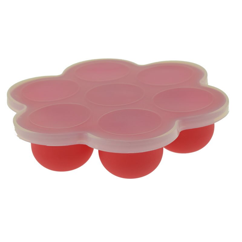 Conteneur de nourriture pour bébé avec couvercle en Silicone, boîte de stockage de lait de Fruit pour bébé, garçon et fille, boîtes compartimentées multifonctions: Red