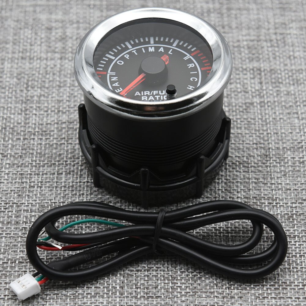 Afr gauge 52mm air fuel ratio gauge digital air fuel ratio meter 12v smoke lens 7 farger led light with gauge pod holder cup