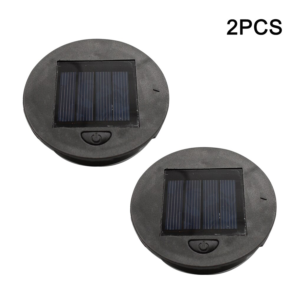 2 Stks/pak Solar Lamp Led Vervanging Top Batterij Box Installeren Professionele 7Cm/8Cm Warm Wit 2V 100Mah Zonnepaneel Capaciteit: 8cm 2pcs