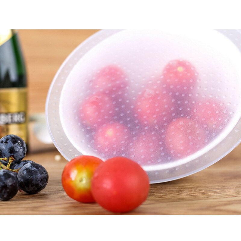 Película de envoltura de silicona Reutilizable, cubierta de mantenimiento fresco para alimentos, fruta, Reutilizable, fácil de limpiar, estirable, 1 ud.