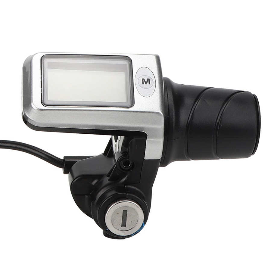 Conjunto de medidor de controlador bicicleta eléctrica 2 en 1, controlador de Scooter eléctrico, contador dividido LCD, juego de agarre de acelerador, accesorio para bicicleta eléctrica