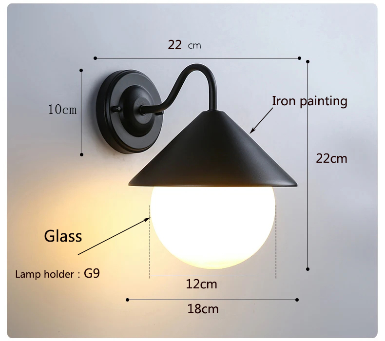 Porch & Patio Lights Antique Round Outdoor Wall Lamp Cast Aluminum And Glass IP23 Waterproof Wall Light Retro E27 Wall Mounted Lighting Fixture For Garden House Entrance Yard Sconce ( Color