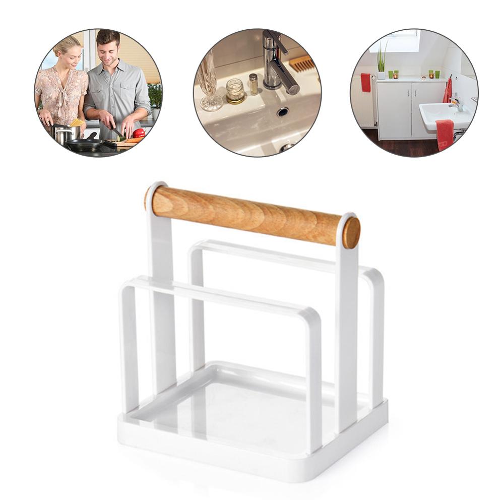 3-Slot Keuken Snijplank Opslag Met Houten Handvat Rekken Vegen Hakmes Pot Deksel Plank Vegen Rack Snijden boards: Default Title
