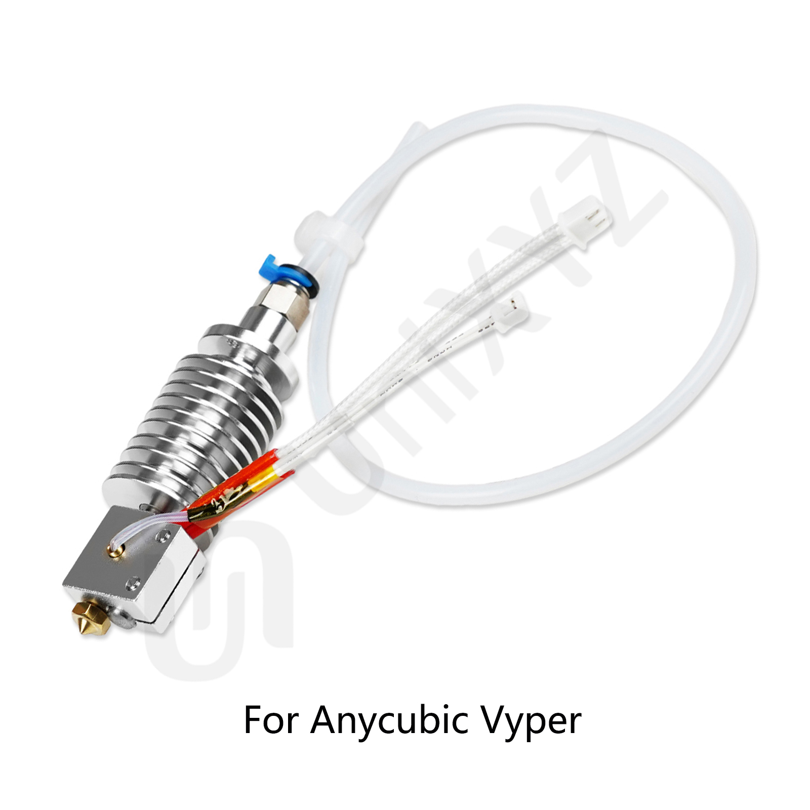 Bloque calefactable Hotend mejorado para Anycubic I3 Mega S Mega Zero 2,0 Kobra Chiron Vyper 12V 24V calentador j-head Heat Break End: Negro