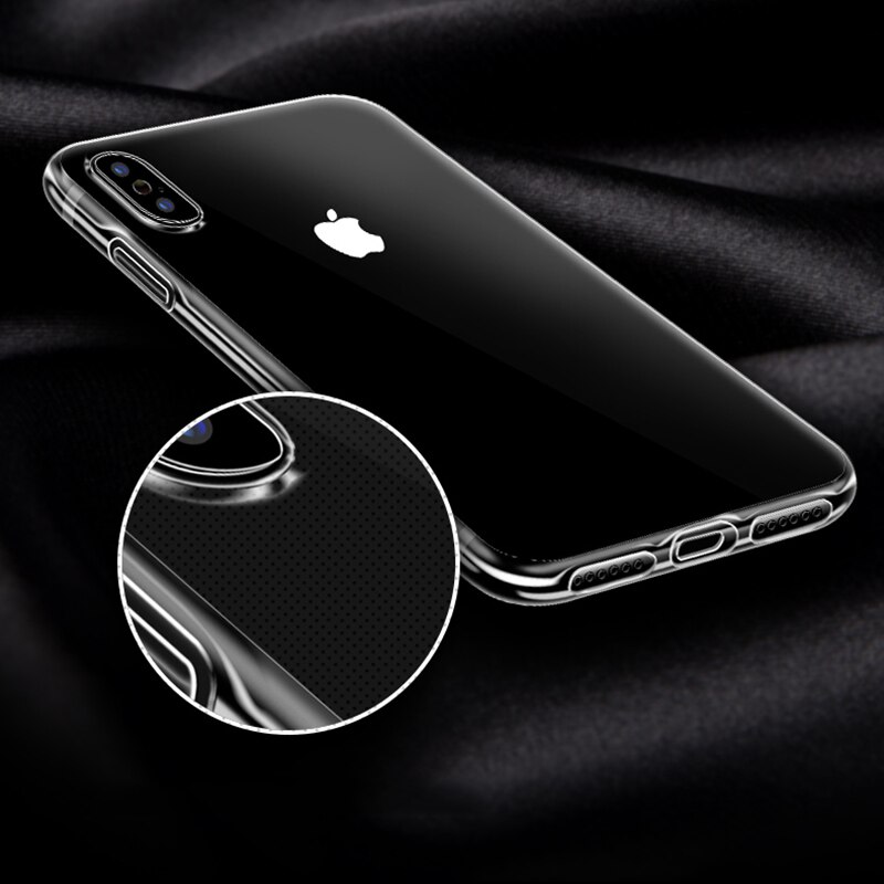 Soft Tpu Case Voor Iphone X Xs Max Ultra Thin Clear Silicone Beschermende Telefoon Cover Stofdicht Caso Full Body capa Coque