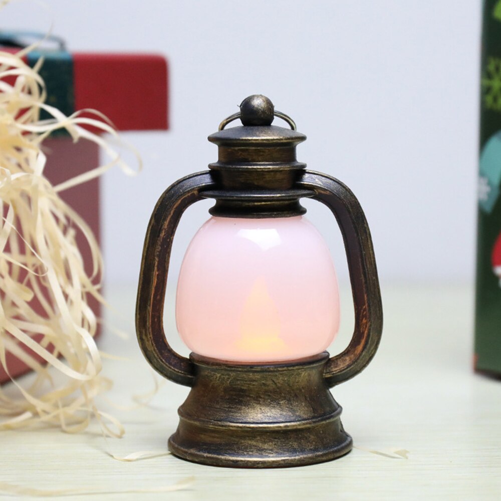 Bärbara lyktor retro liten fotogenlampa led vintage hästlykta mini ponnylampa nödtältslampa för utomhuscamping