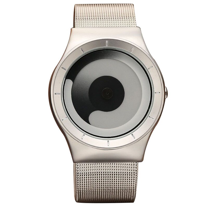 Unieke Draaitafel Minimalistische Creatieve Horloge Novel Stijlvolle Geek Sport Quartz Horloge Voor Mannen Vrouwen Relogio Masculino: QP018