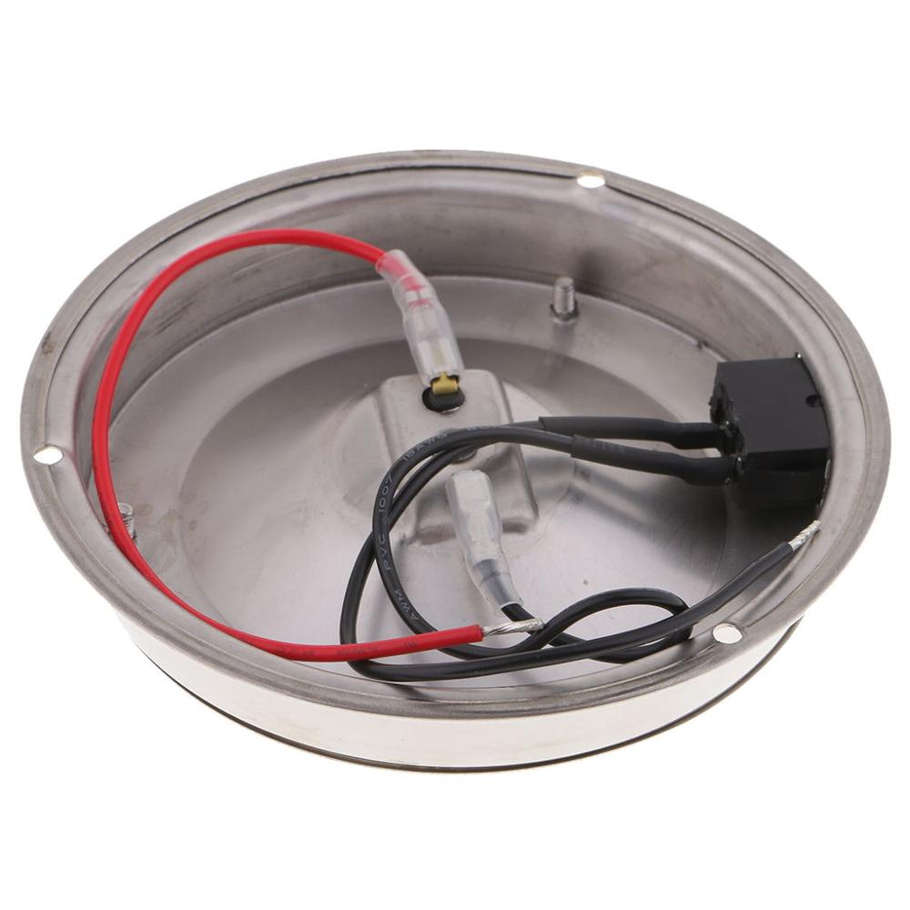 10W LED Kuppel licht Auto Innen Lesen Lampe Edelstahl Decke Lampe Für Wohnwagen Bus Stiefel RV Wohnmobil Anhänger Marine Yacht